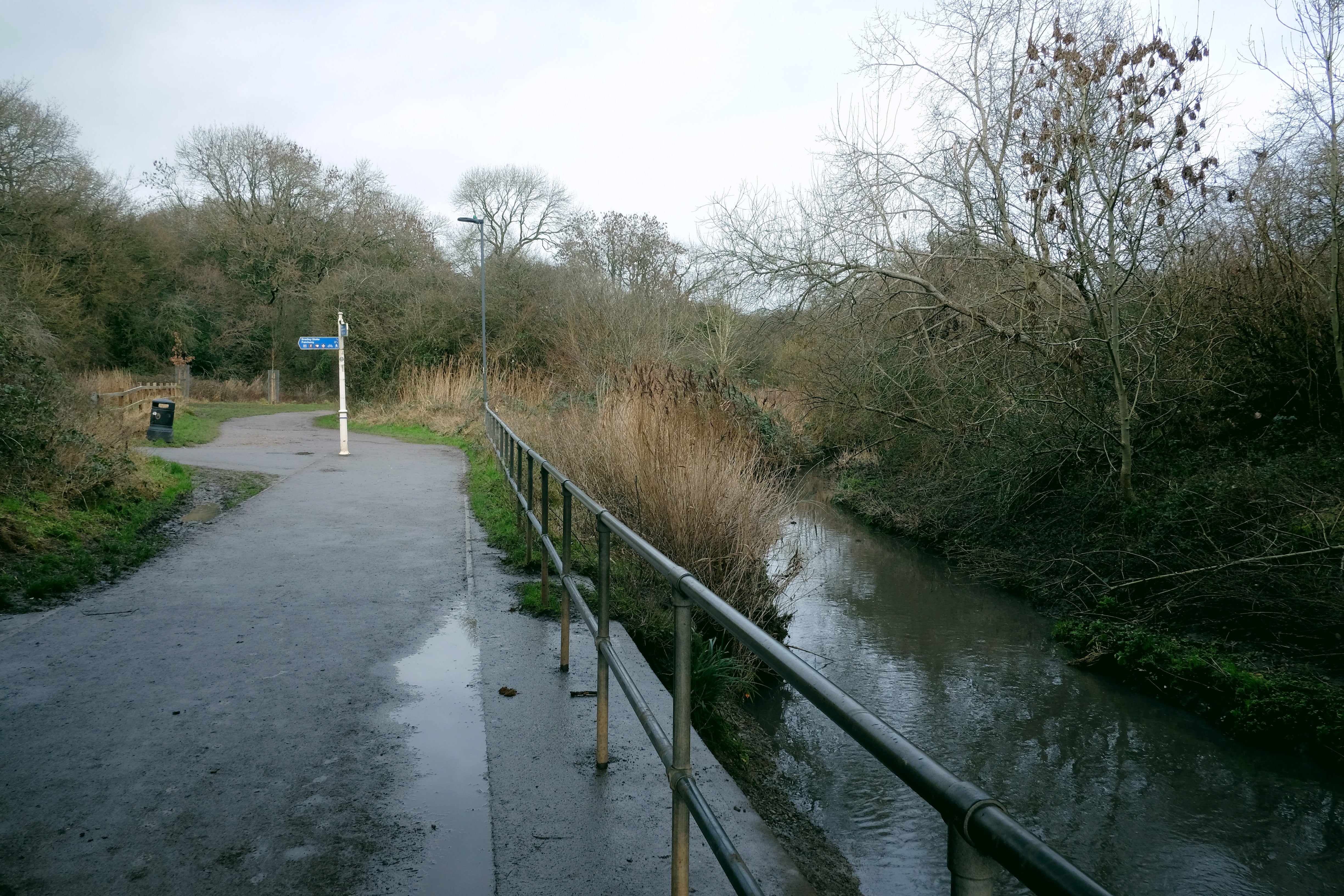 Passing through the Three Brooks Nature Reserve