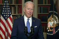 Biden unites with all past presidents - apart from Trump - to call for end to ‘political extremism’