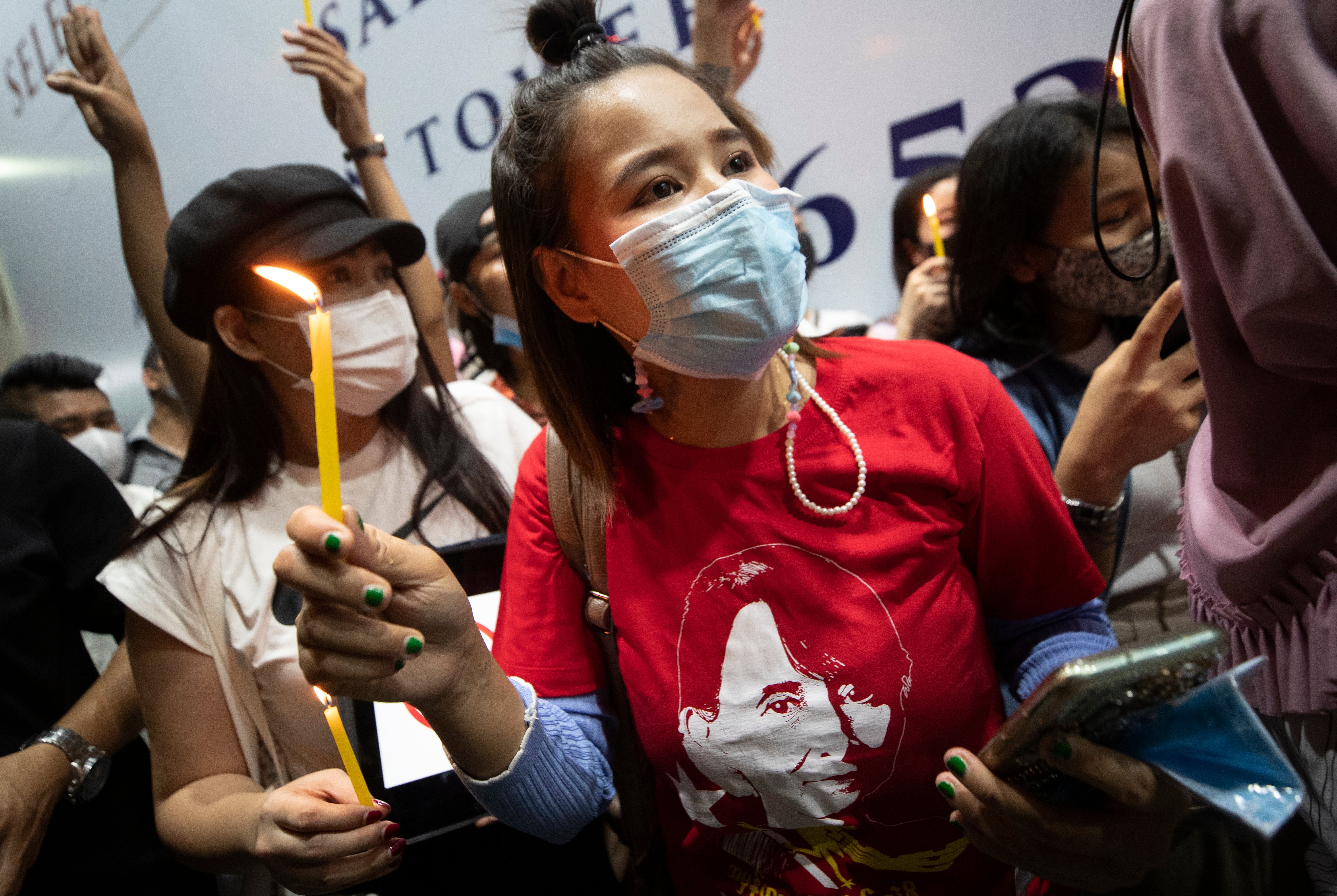 Thailand Myanmar Protest