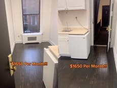 Viral TikTok shows ‘worst apartment ever’ in New York City and it costs $1,650 a month