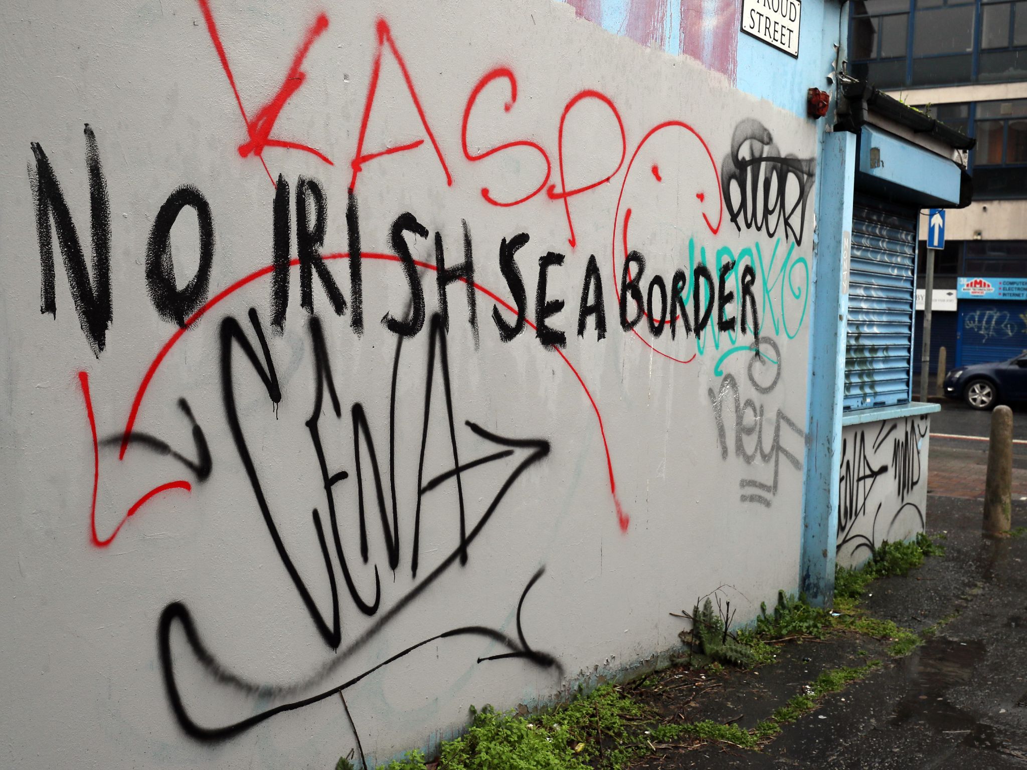 Graffiti in Stroud Street in Belfast