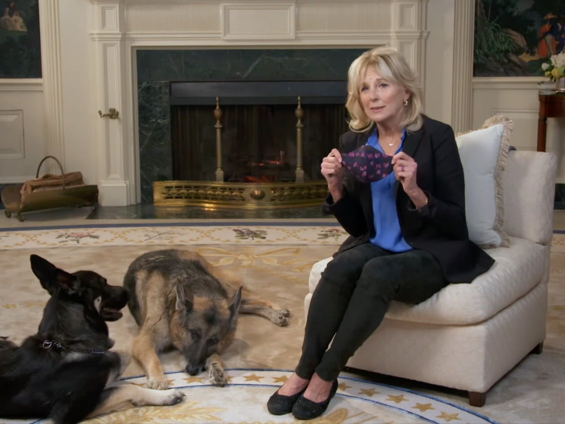 Major and Champ Biden to appear alongside Jill Biden in mask PSA during Puppy Bowl