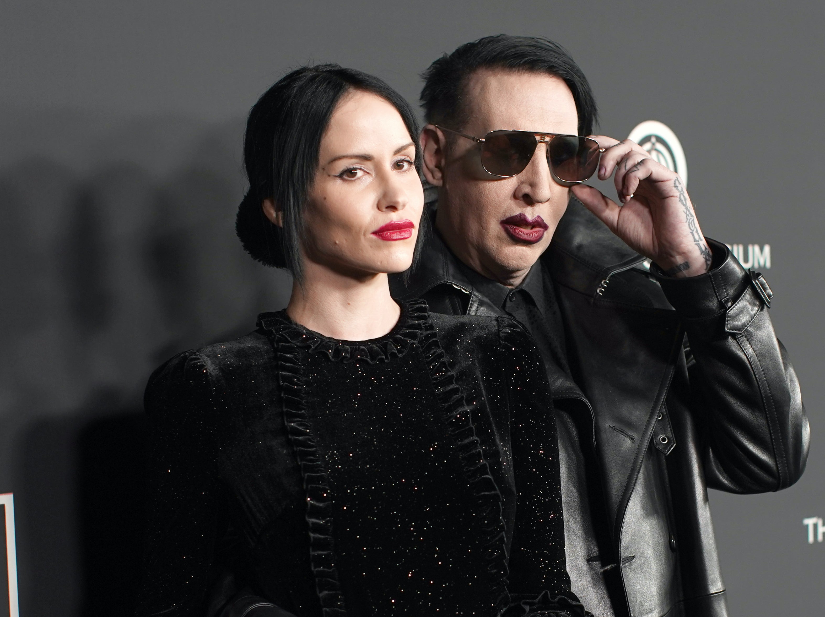 Lindsay Usich with Marilyn Manson in 2020