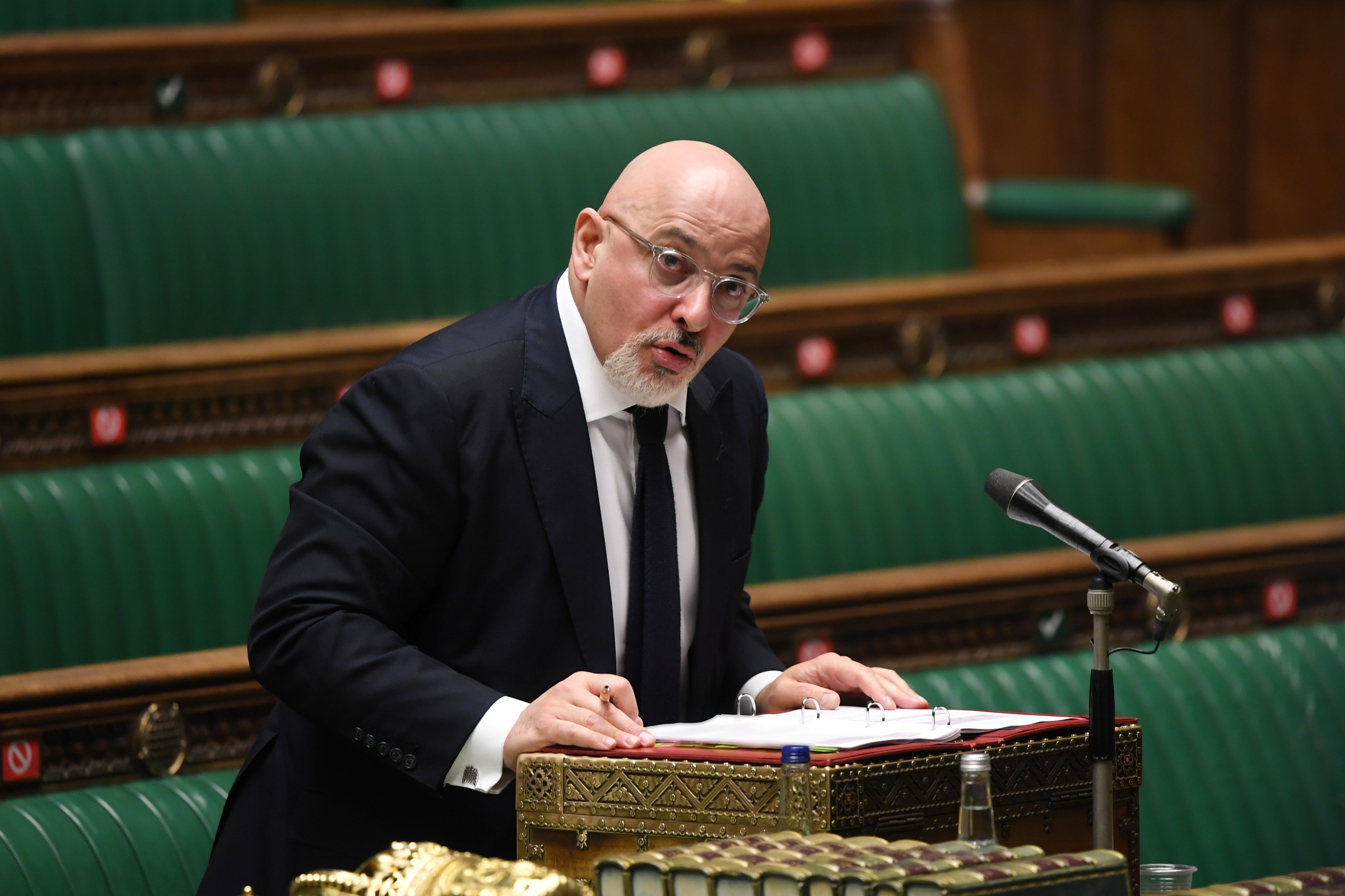 Nadhim Zahawi speaks in the House of Commons