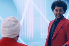 Super Bowl 2021: Face-bandaged James Corden helps The Weeknd with halftime show ideas