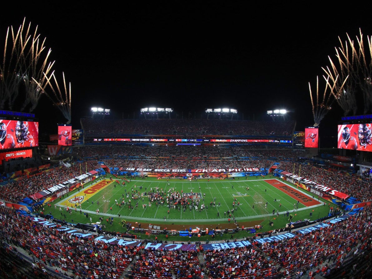 A general view of Raymond James Stadium