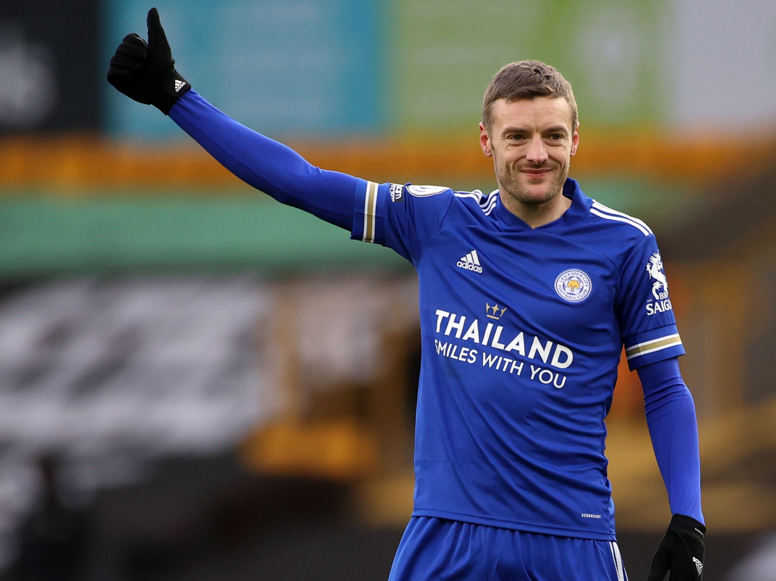 Leicester striker Jamie Vardy