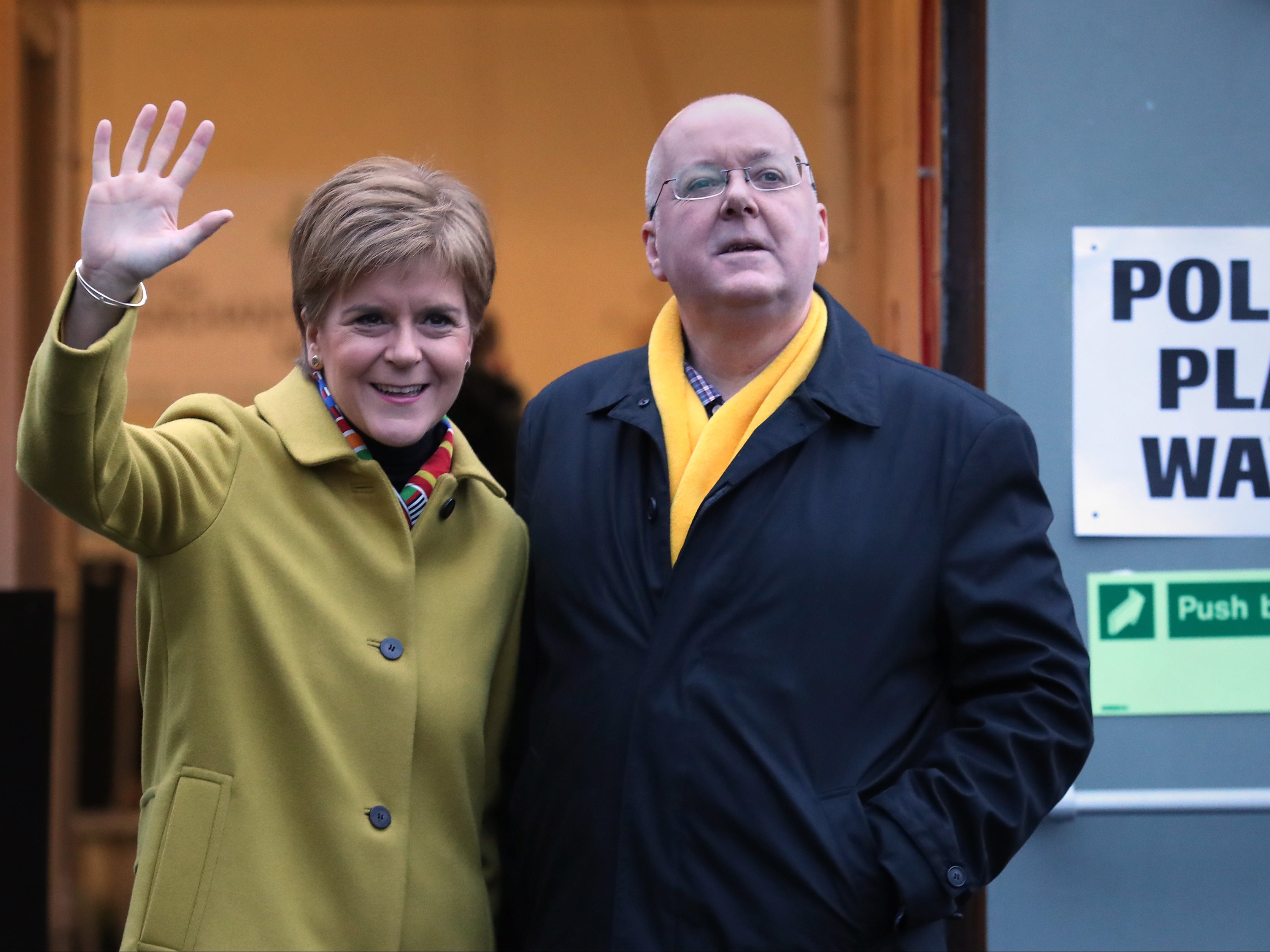 Nicola Sturgeon with husband Peter Murrell