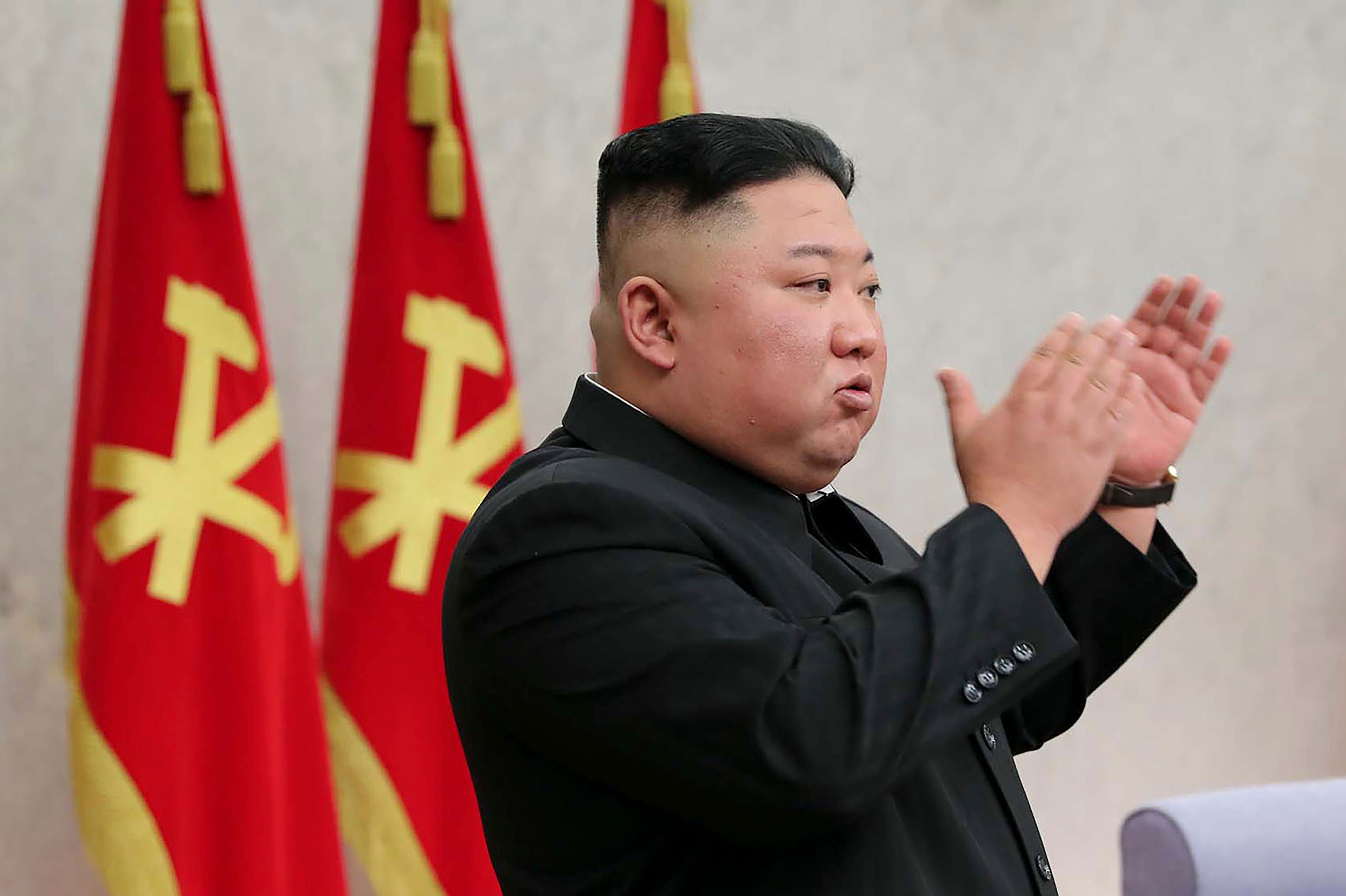 North Korean leader Kim Jong-un, whose regime is accused of trying to steal the Covid vaccine