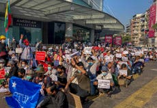 Myanmar protesters march again, defying ban on gatherings