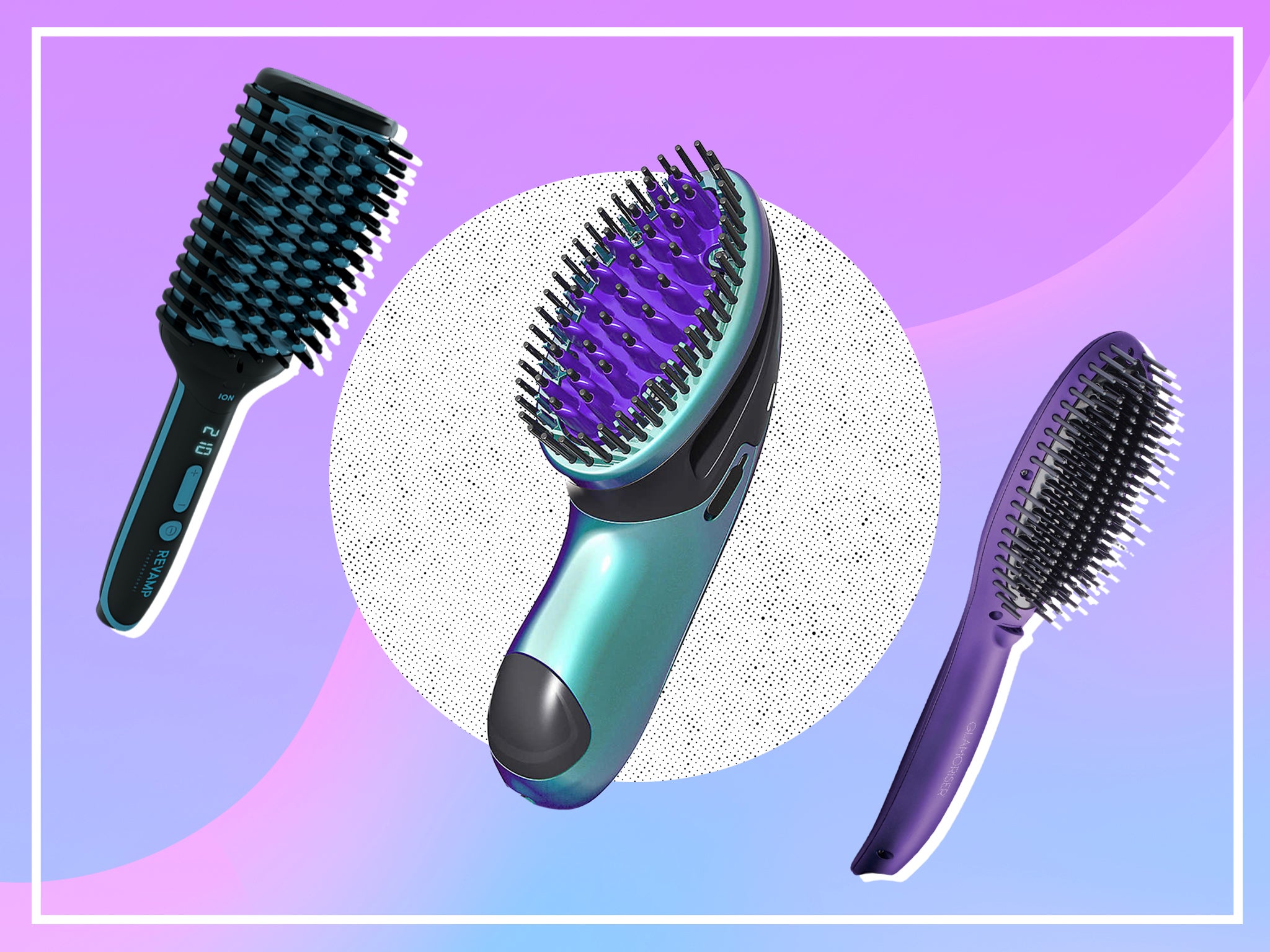 9 best hair straightener brushes for sleek locks