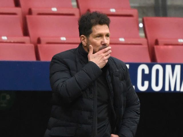 Atletico Madrid coach Diego Simeone