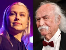 Phoebe Bridgers calls David Crosby a ‘little b***’ after he labels her guitar-smashing stunt ‘pathetic’