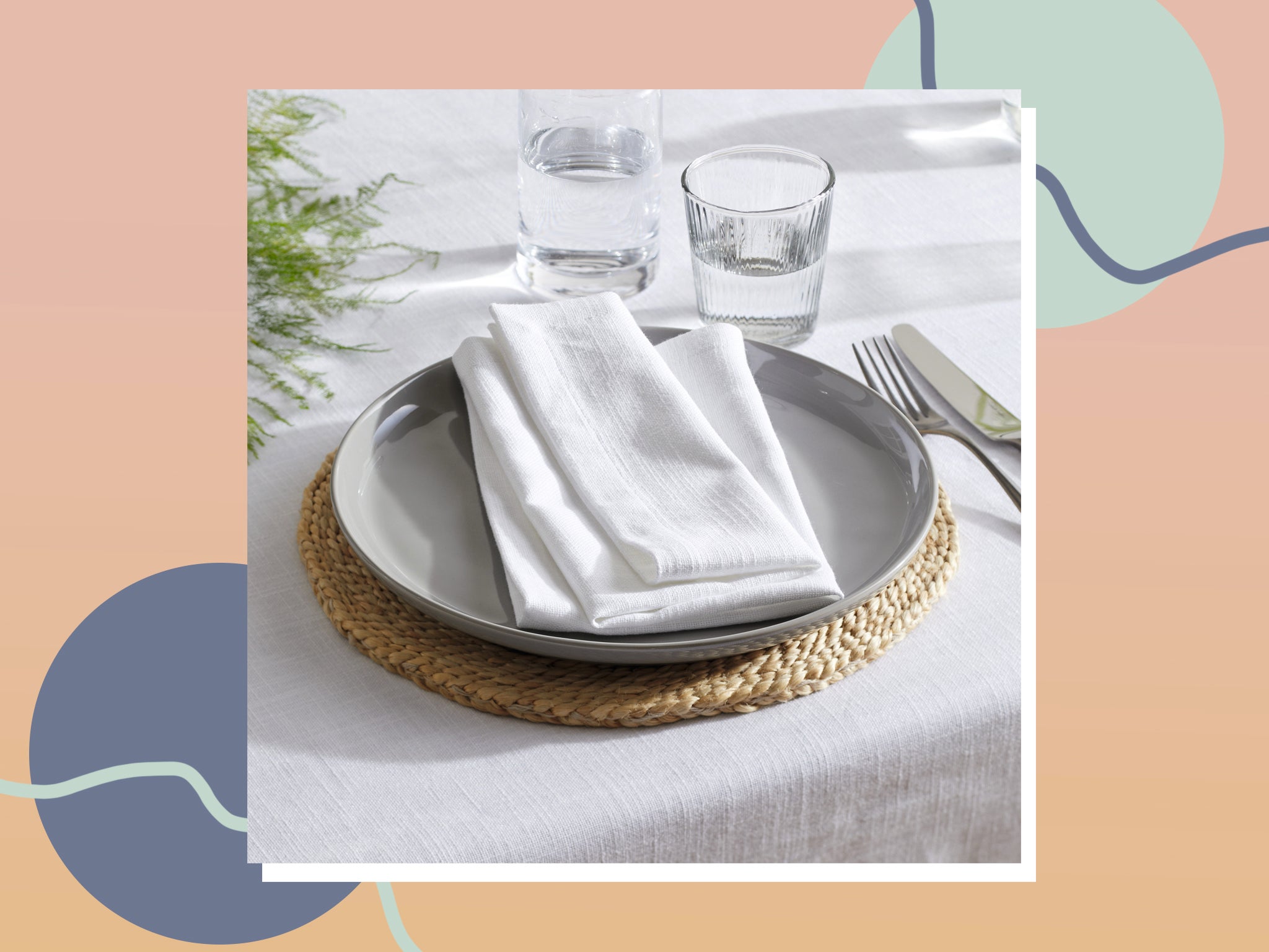 Serviettes are better for both the environment and your dinner party ambience