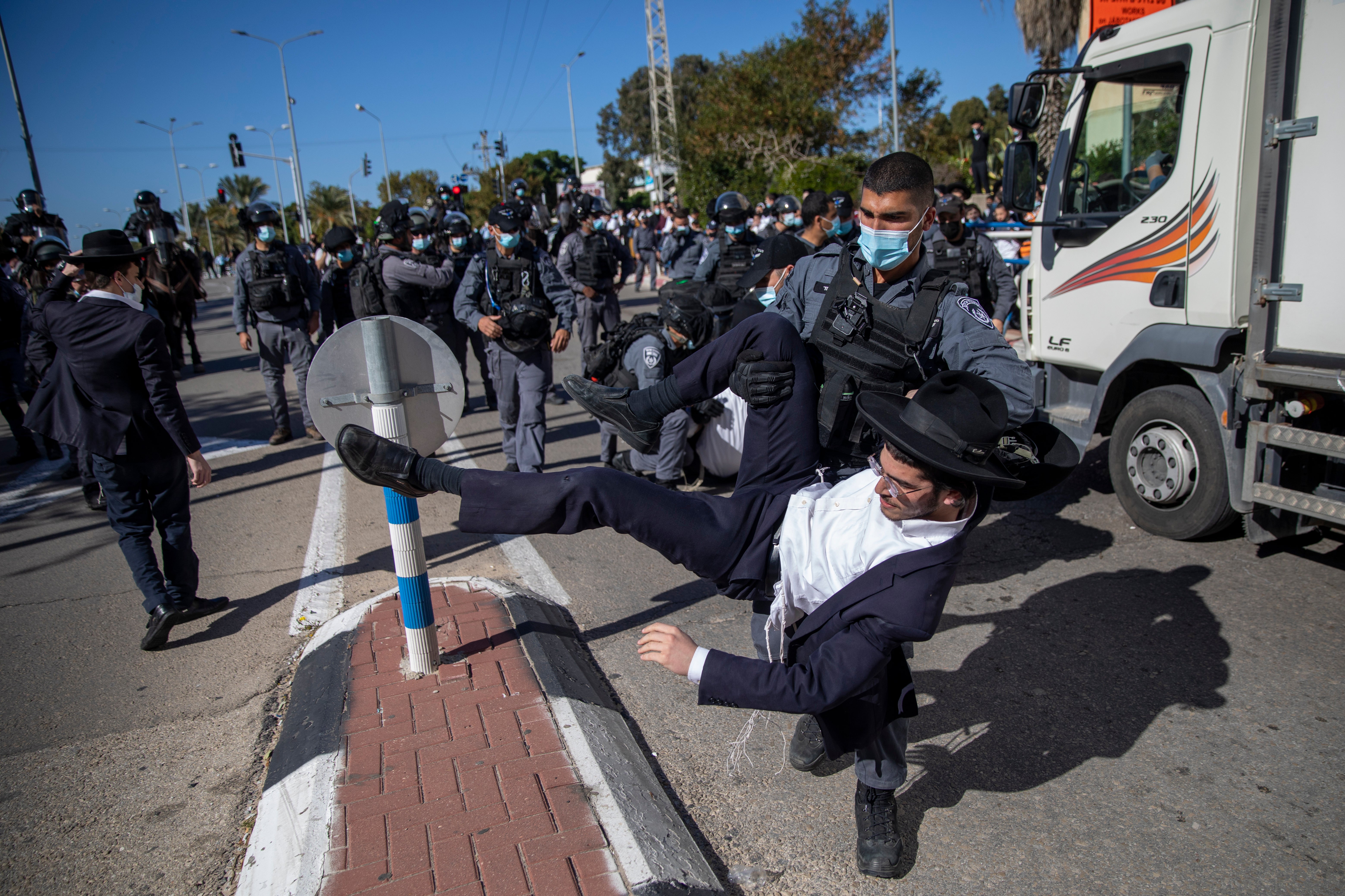 Virus Outbreak Israel Ultra Orthodox