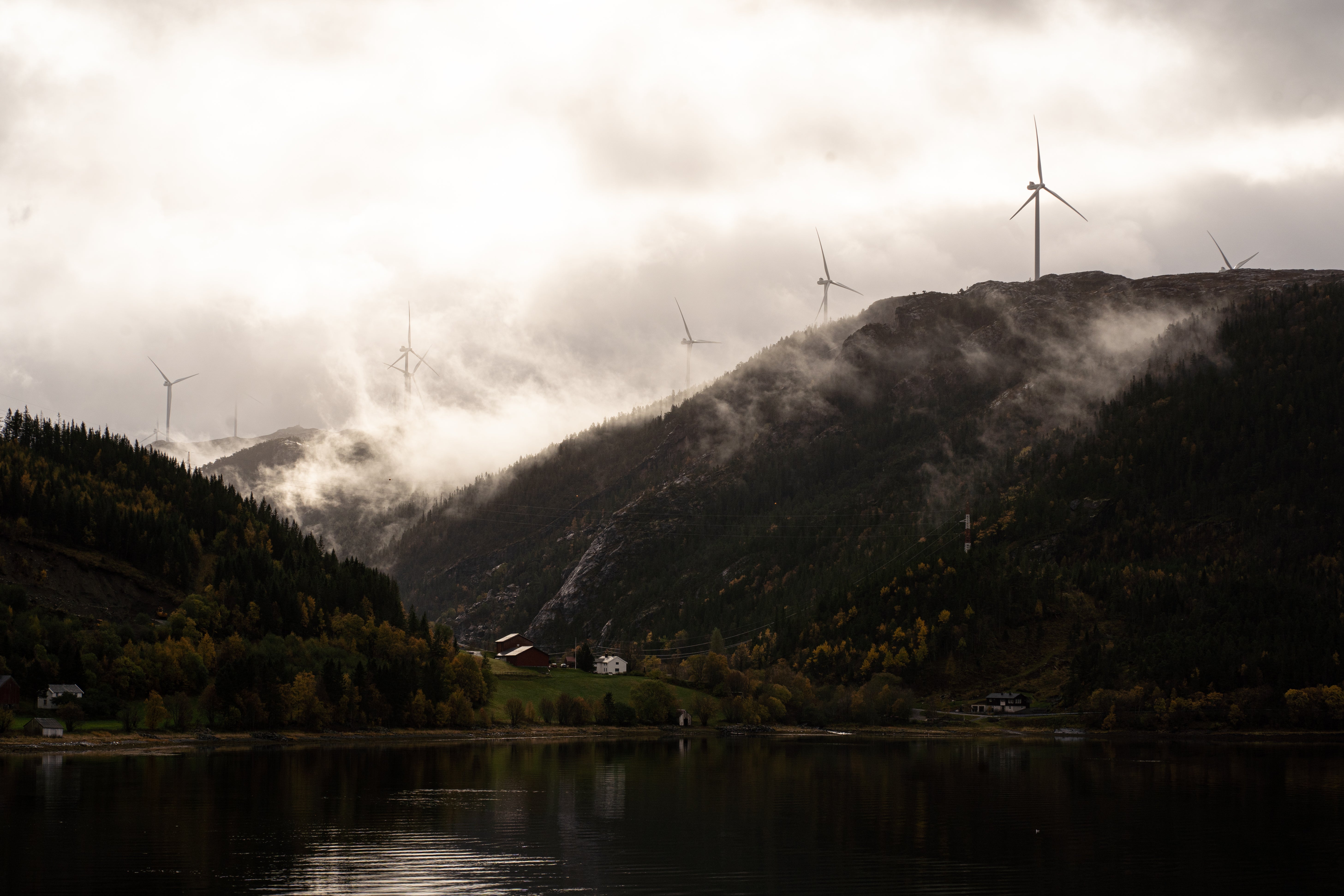 The Fosen peninsula hosts some of Europe’s largest wind farms but the huge turbines are a danger to the indigenous Sami practice of herding reindeer through the mountainsv