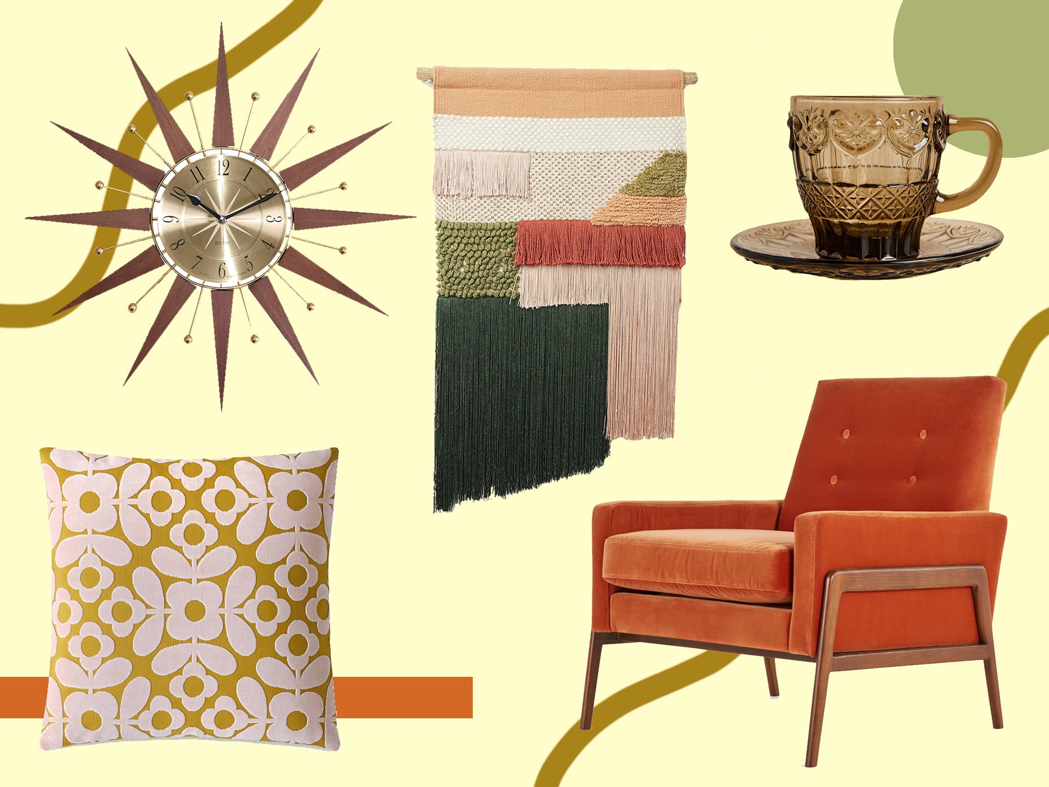 Seventies-inspired interiors are back: These are the best homeware buys to give your space a retro feel