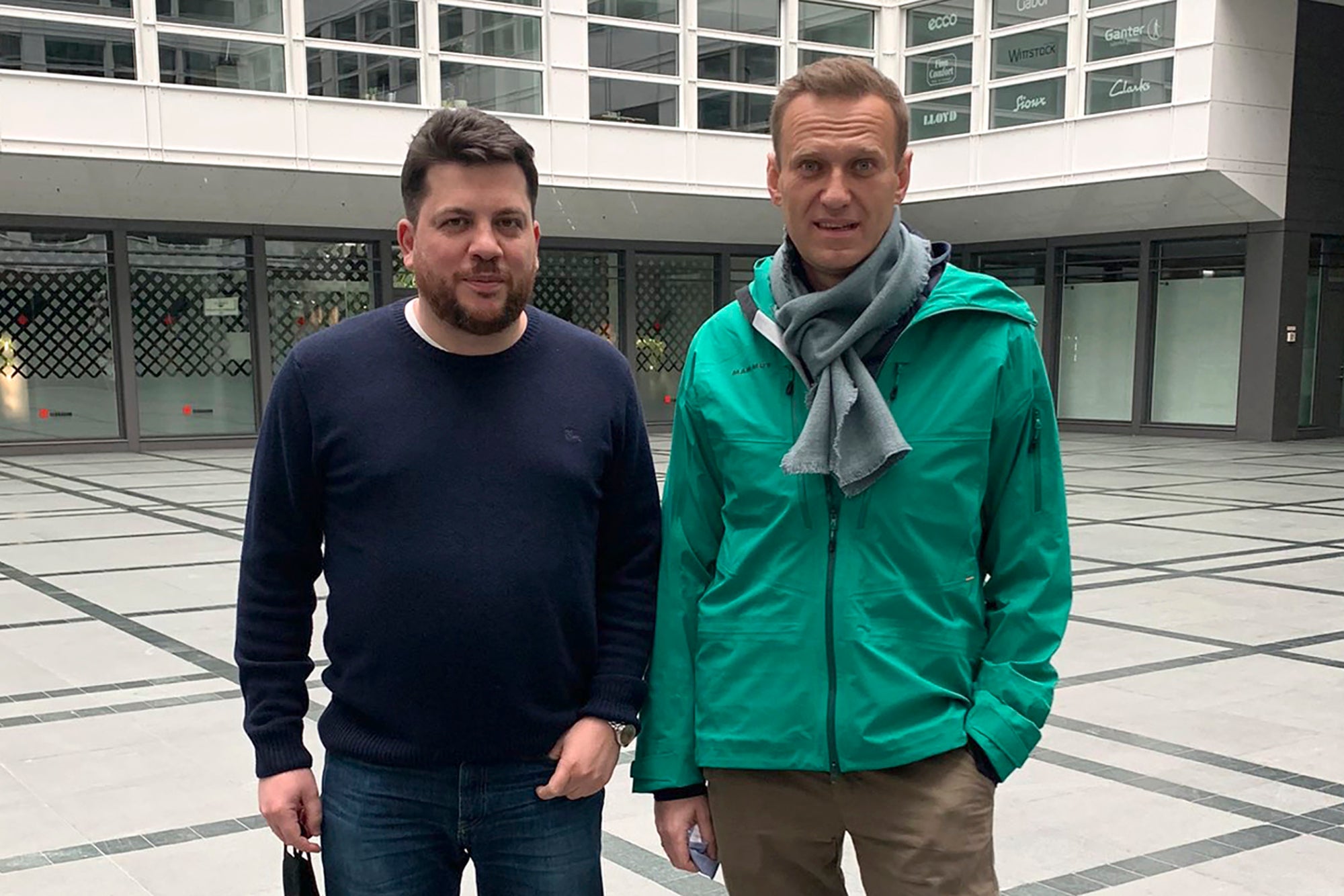 Volkov with the late Russian opposition leader Alexei Navalny, in Germany in 2021