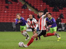 Sheffield United edge past 10-man Bristol City to reach FA Cup quarter-finals