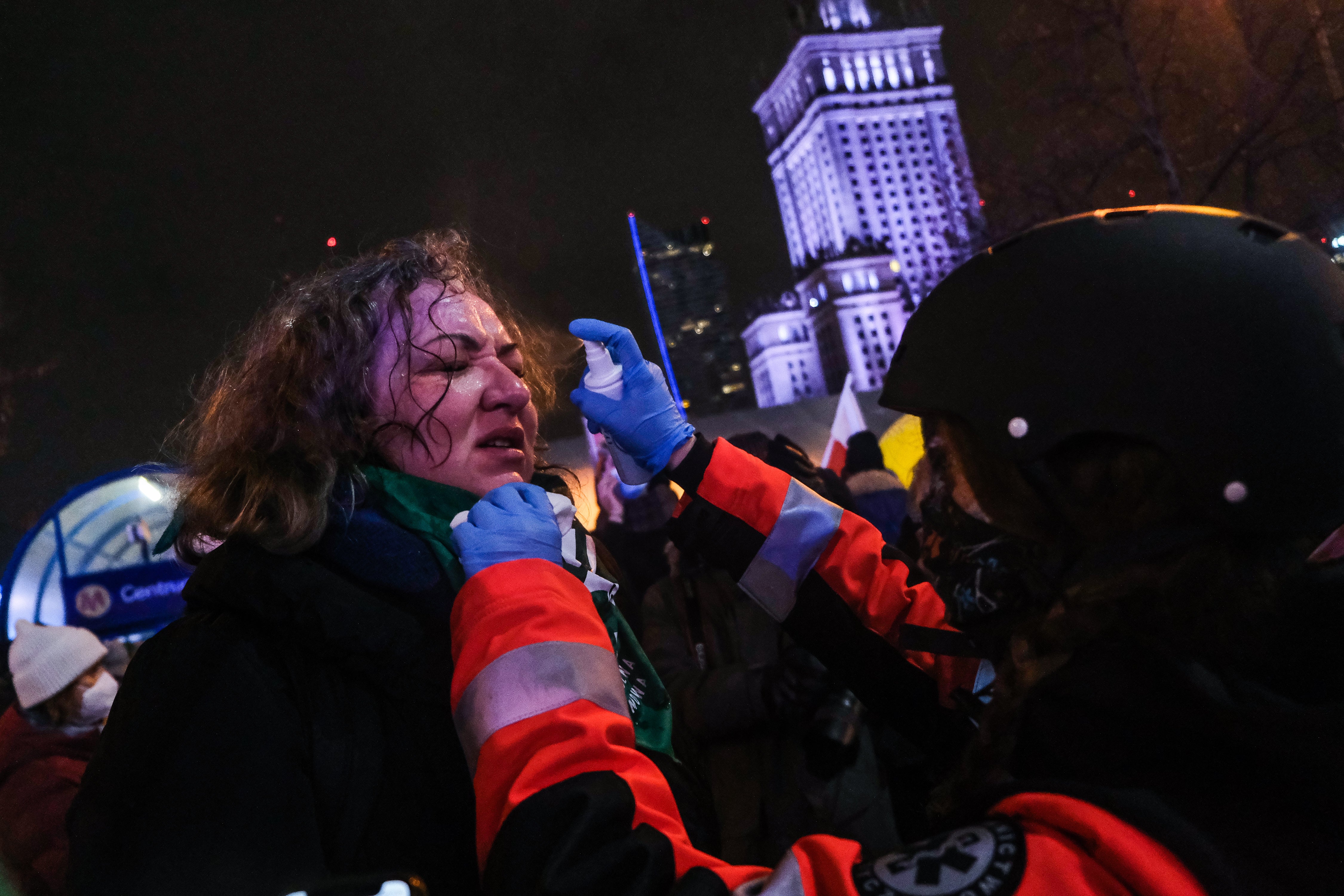 Marta Lempart, a leader of the Polish Women's Strike, which has led mass nationwide protests against the ban