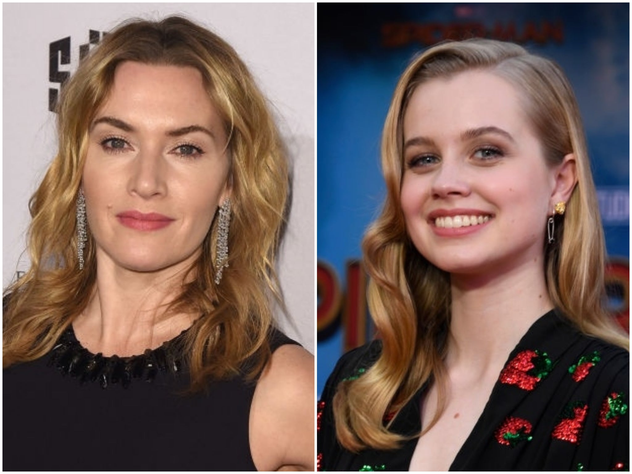 Actors Kate Winslet and Angourie Rice