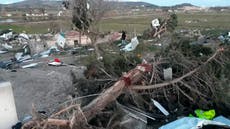 Tornado hits Turkish town, injuring 16 people