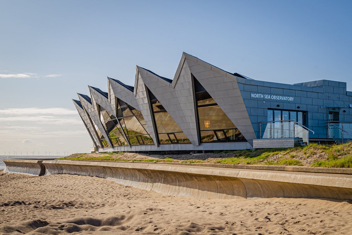 The North Sea Observatory draws in tourists with its stunning views and unusual architecture