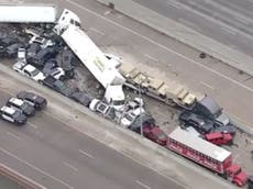 Fort Worth pile up: Driver gasps in shock while filming video capturing deadly accident