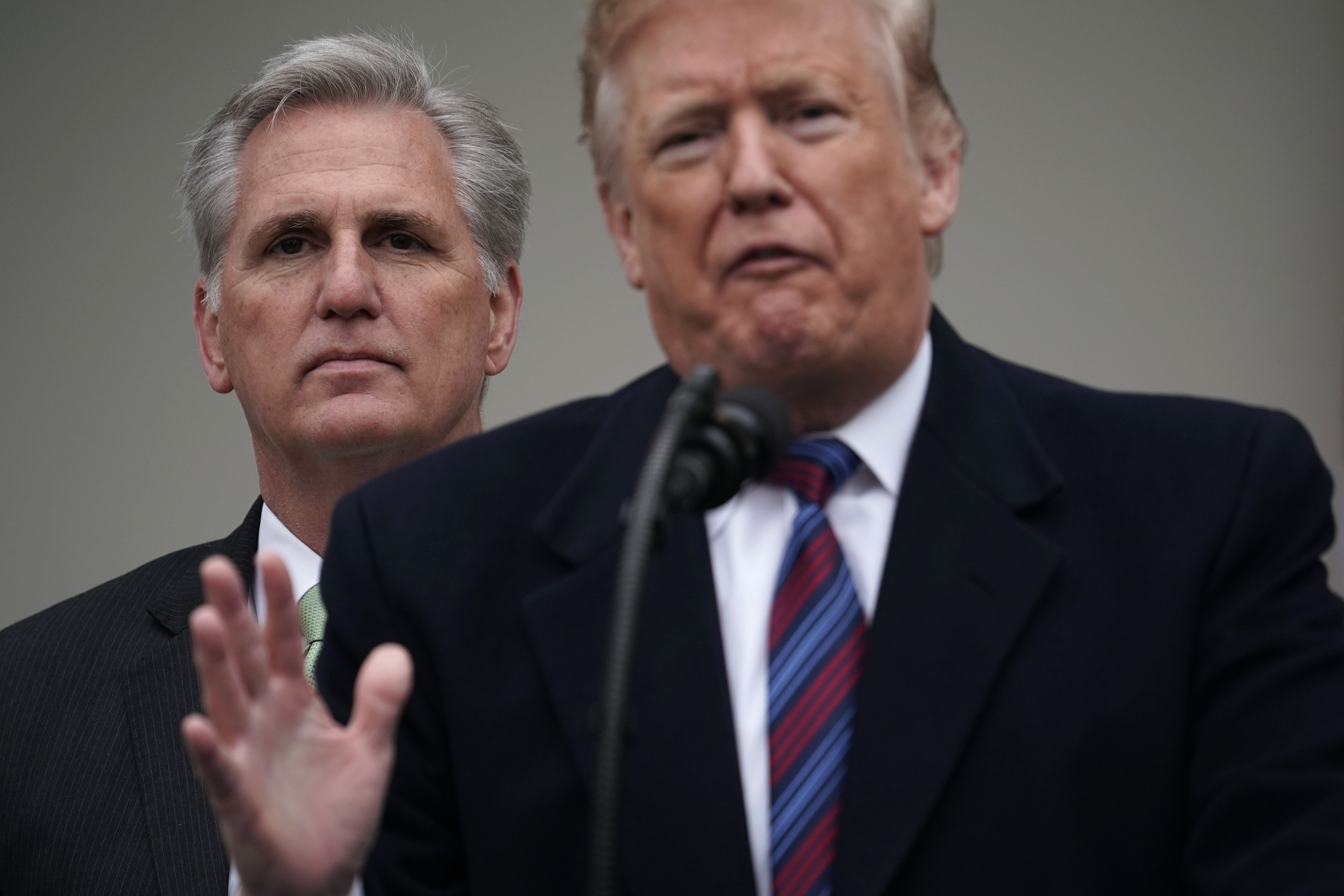 Kevin McCarthy and Donald Trump