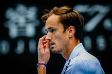 Daniil Medvedev’s coach walks out after Russian drops two-set lead at Australian Open