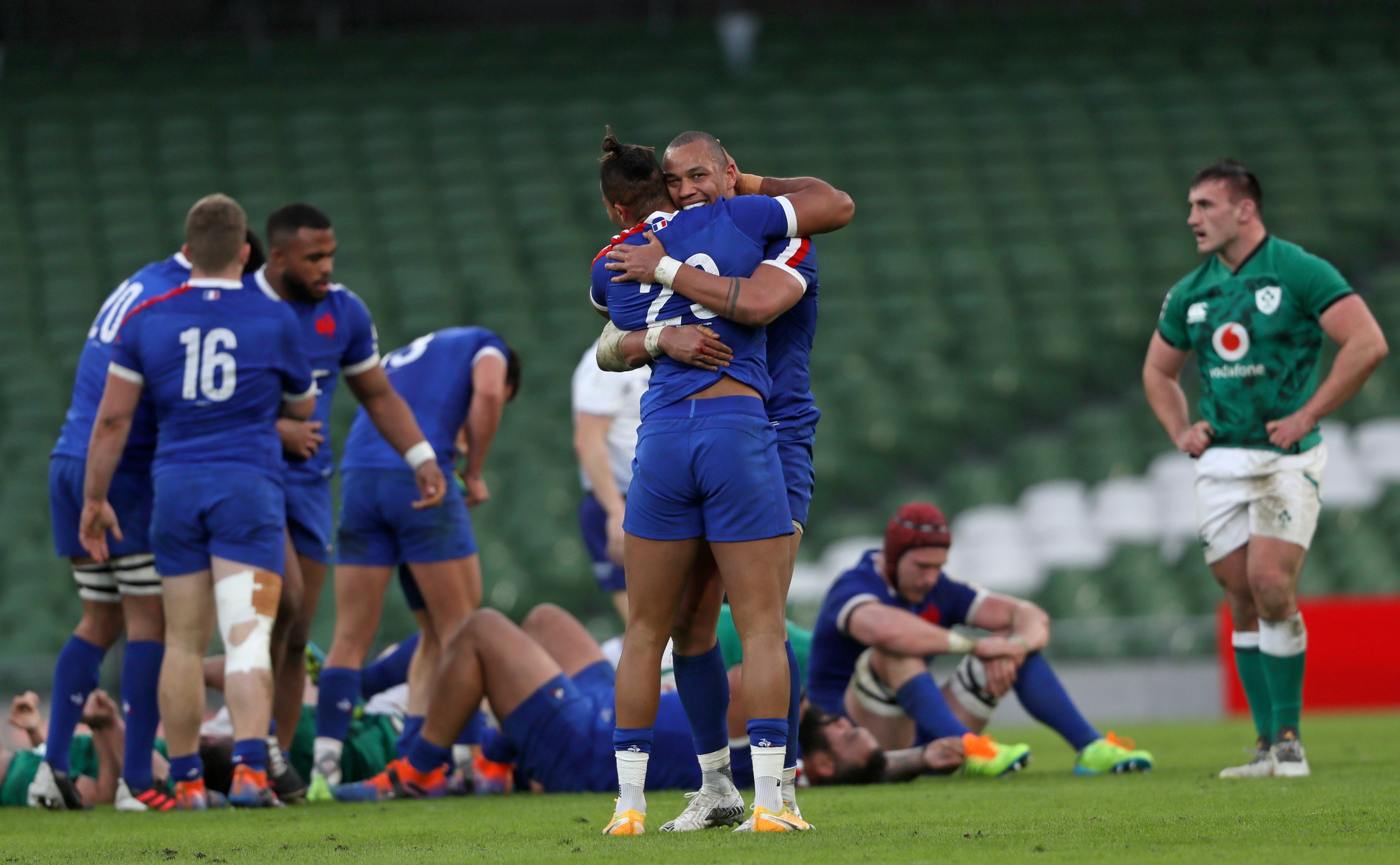 France celebrate their victory