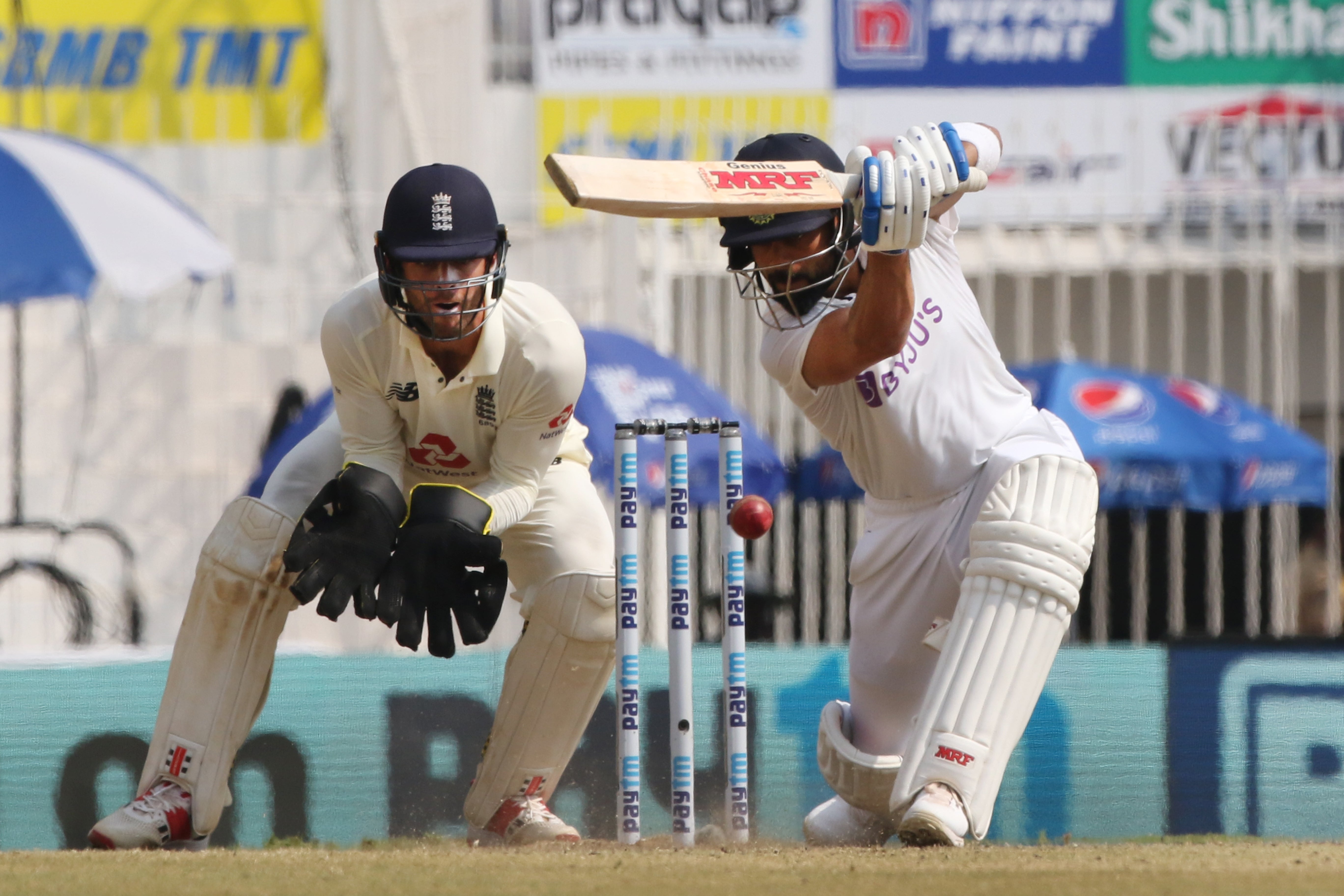 Virat Kohli of India bats during day three of the second test match between India and England