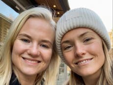 Chelsea’s Pernille Harder and Magda Eriksson offer support to those ‘struggling to come out’