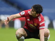 Manchester United captain Harry Maguire hits out at refereeing decisions after West Brom draw