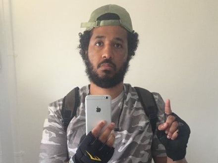 Sahayb Abu, seen in a selfie sent to his brothers, denies preparing acts of terrorism