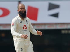 Moeen Ali overcomes nerves to offer England silver lining as India close in on second Test