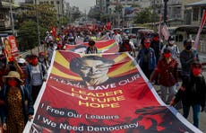 Myanmar protests resume after 2nd night of internet shutdown