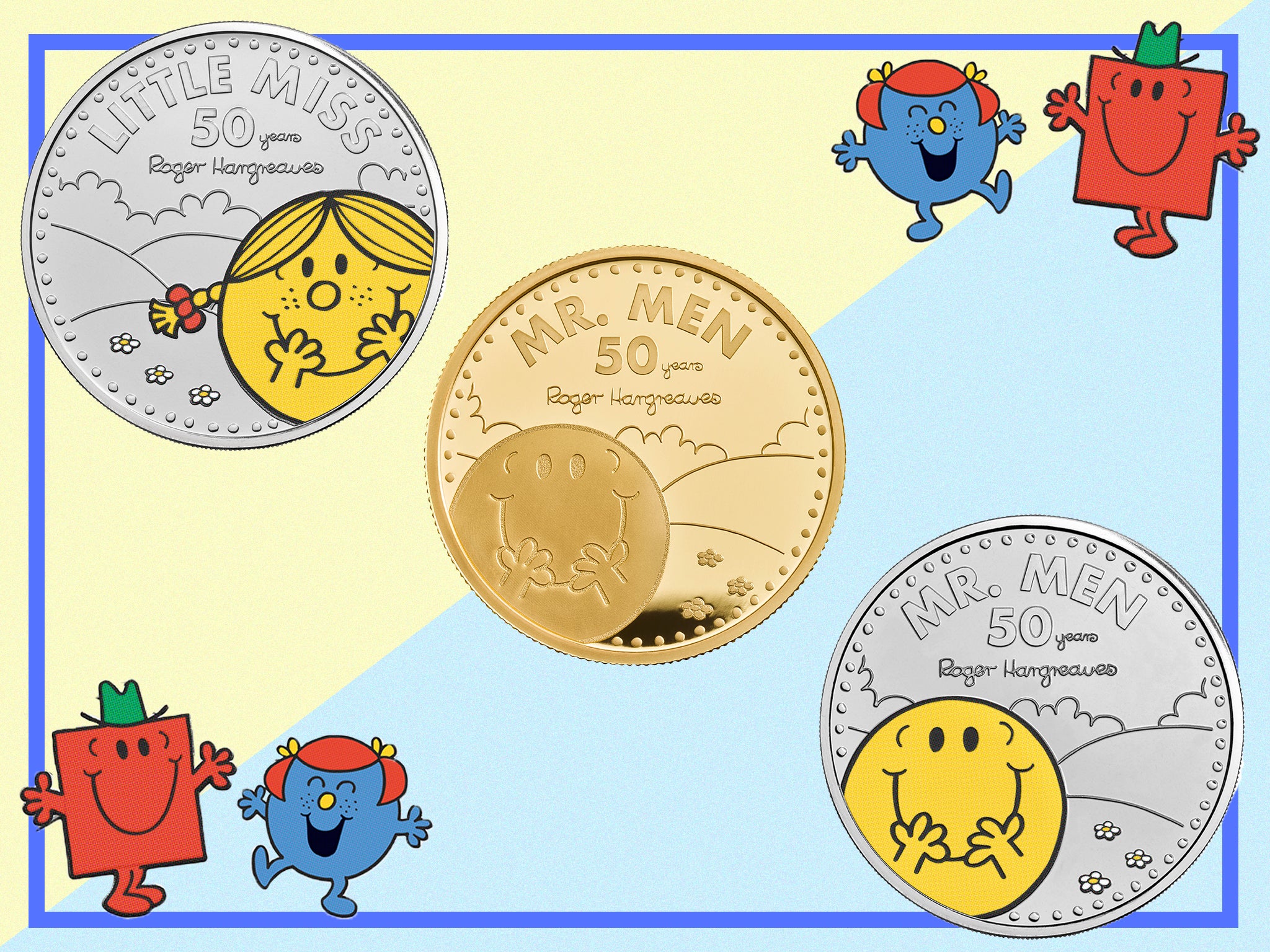 Make your very own Mr. Grumpy a truly Mr. Happy with one of these commemorative coins