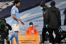 Ilkay Gundogan injury: Manchester City midfielder unavailable for Everton trip with groin problem