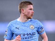 Kevin De Bruyne injury: Manchester City midfielder in contention to play against Everton