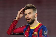 Gerard Pique’s four-letter rant during Barcelona vs PSG picked up by pitchside microphones