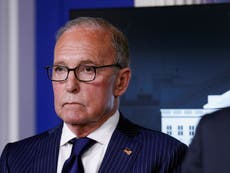 Trump economic advisor caught on hot mic swearing about Kamala Harris