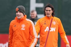 Manchester United hit by Edinson Cavani and Donny van de Beek injuries ahead of Real Sociedad trip
