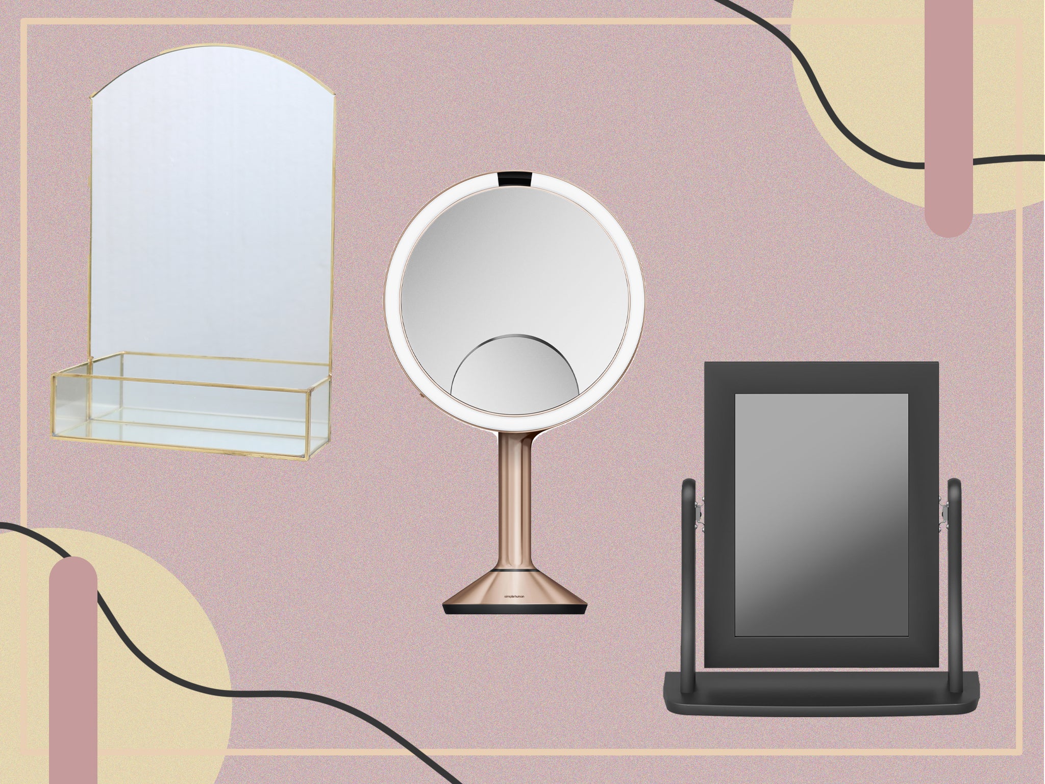 Create salon quality styles at home with these stunning dressing table mirrors