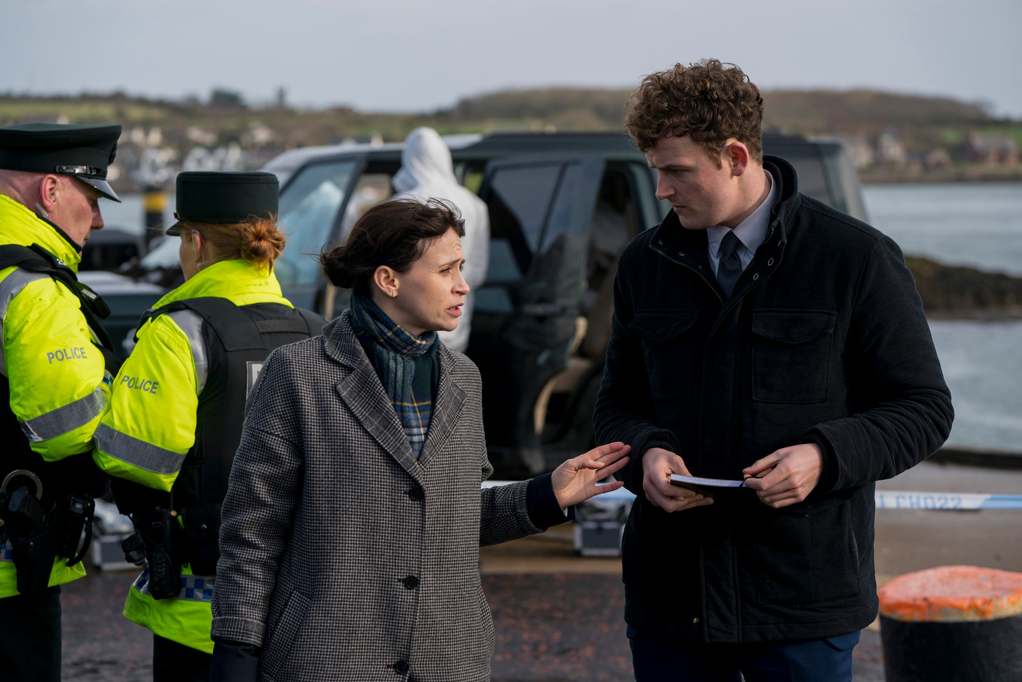 Charlene McKenna and Christopher Walley in Bloodlands