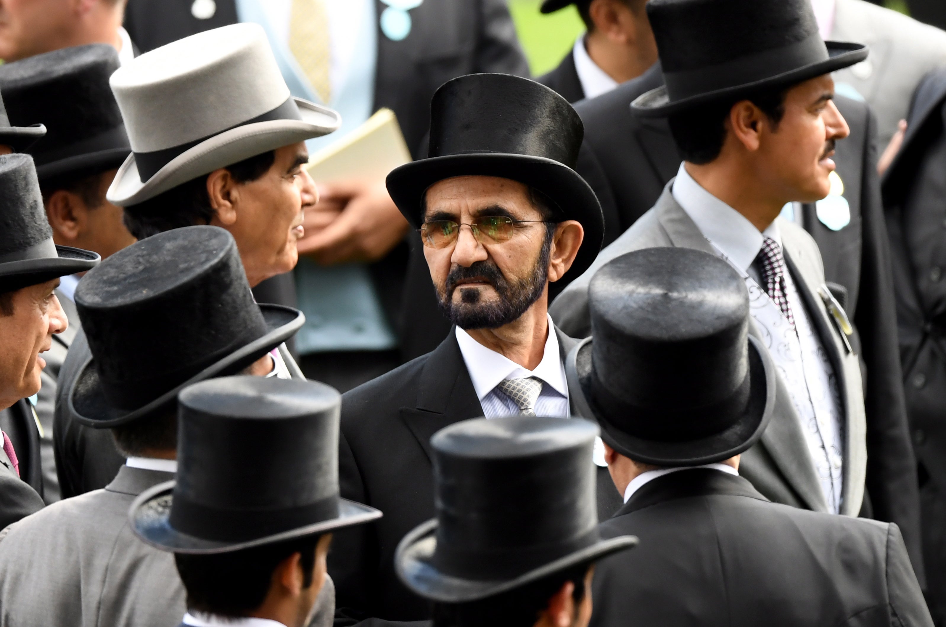 Dubai's ruler Sheikh Mohammed bin Rashid al-Maktoum at Royal Ascot in June 2019