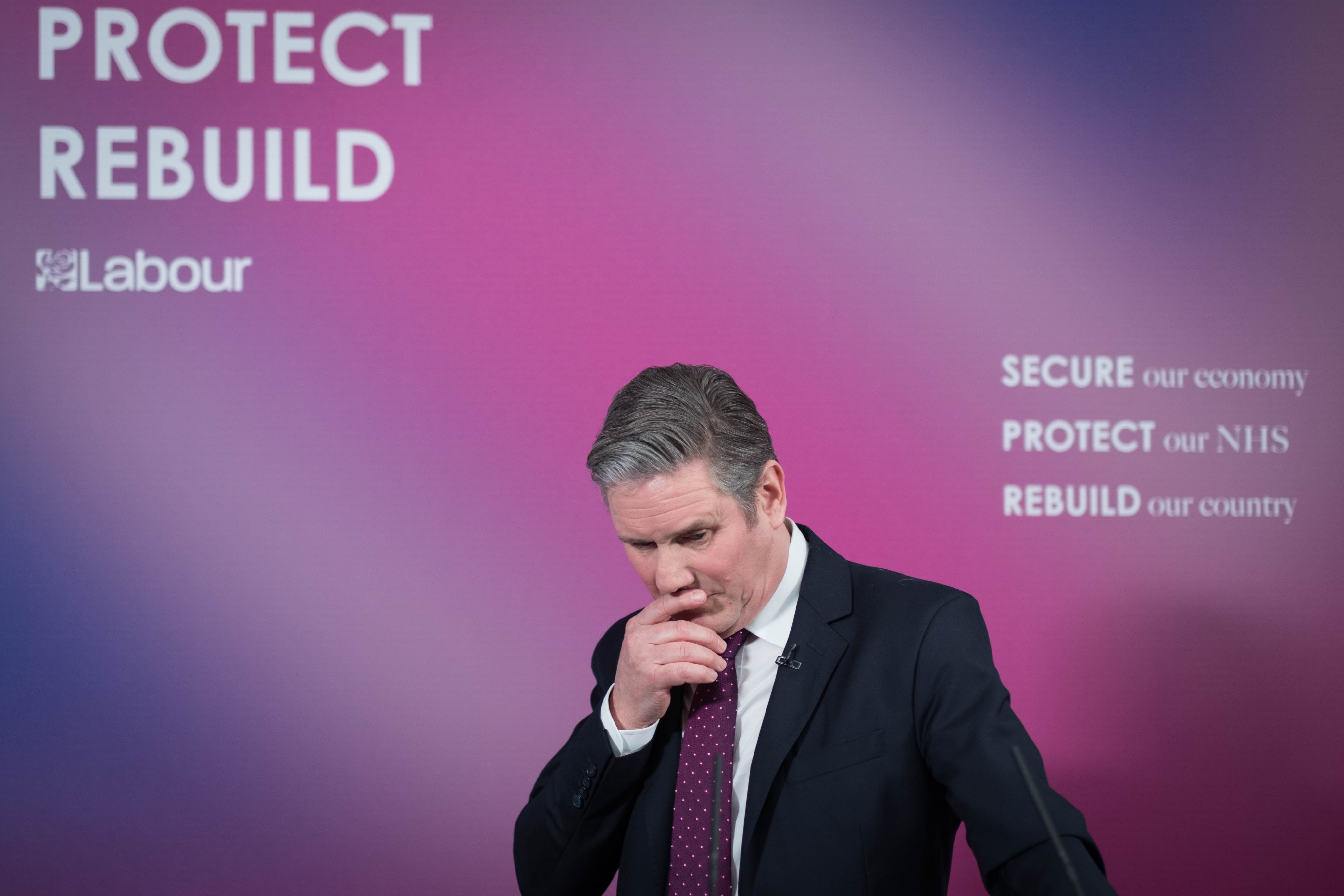 Starmer’s speech was seen as an attempted relaunch of the new leader amid growing backbench disgruntlement