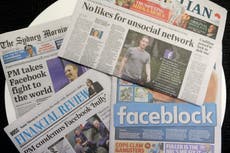 Australian leader urges Facebook to lift its news blockade