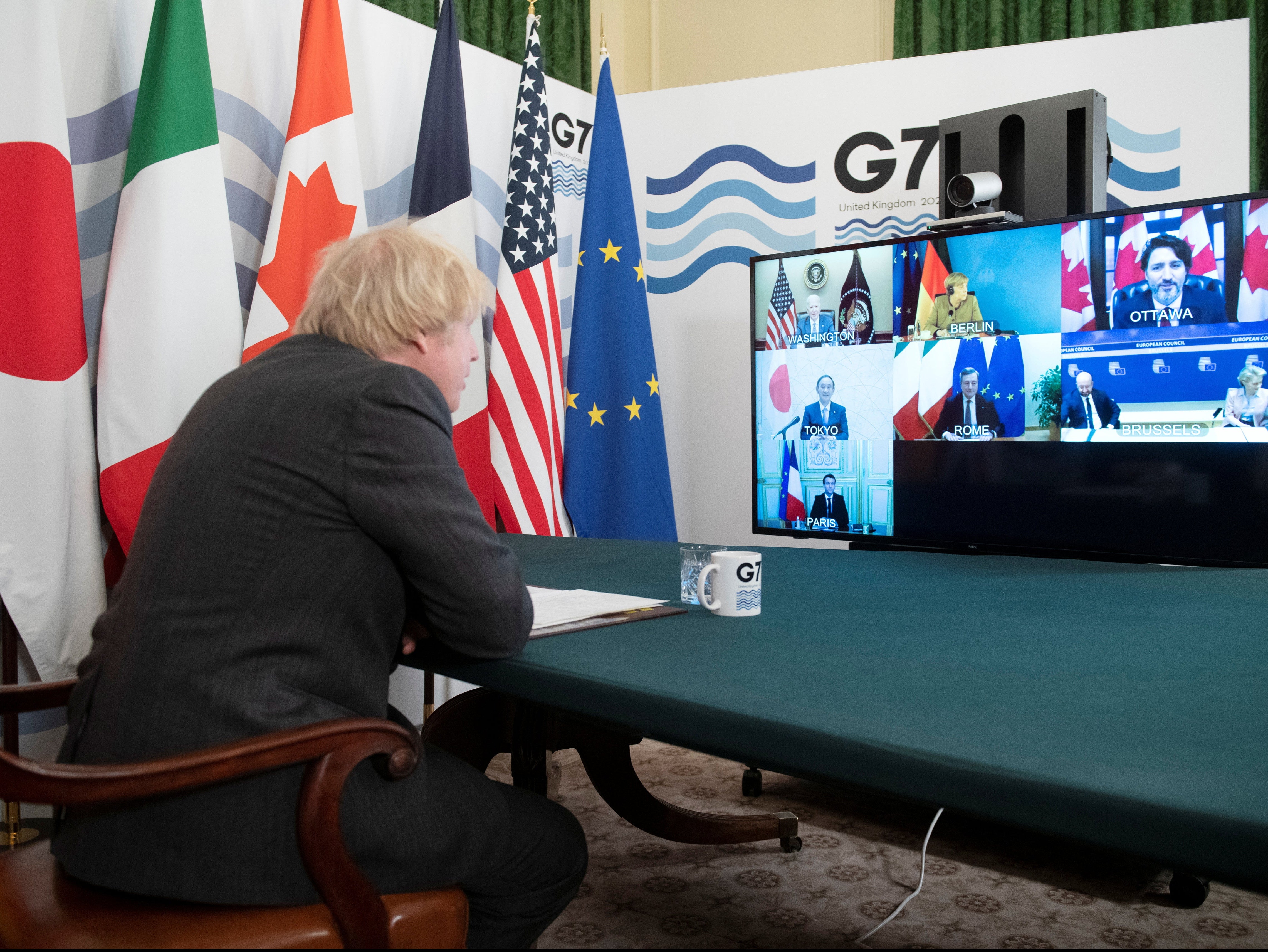 Boris Johnson tells Angela Merkel to ‘mute’ after she talks over him