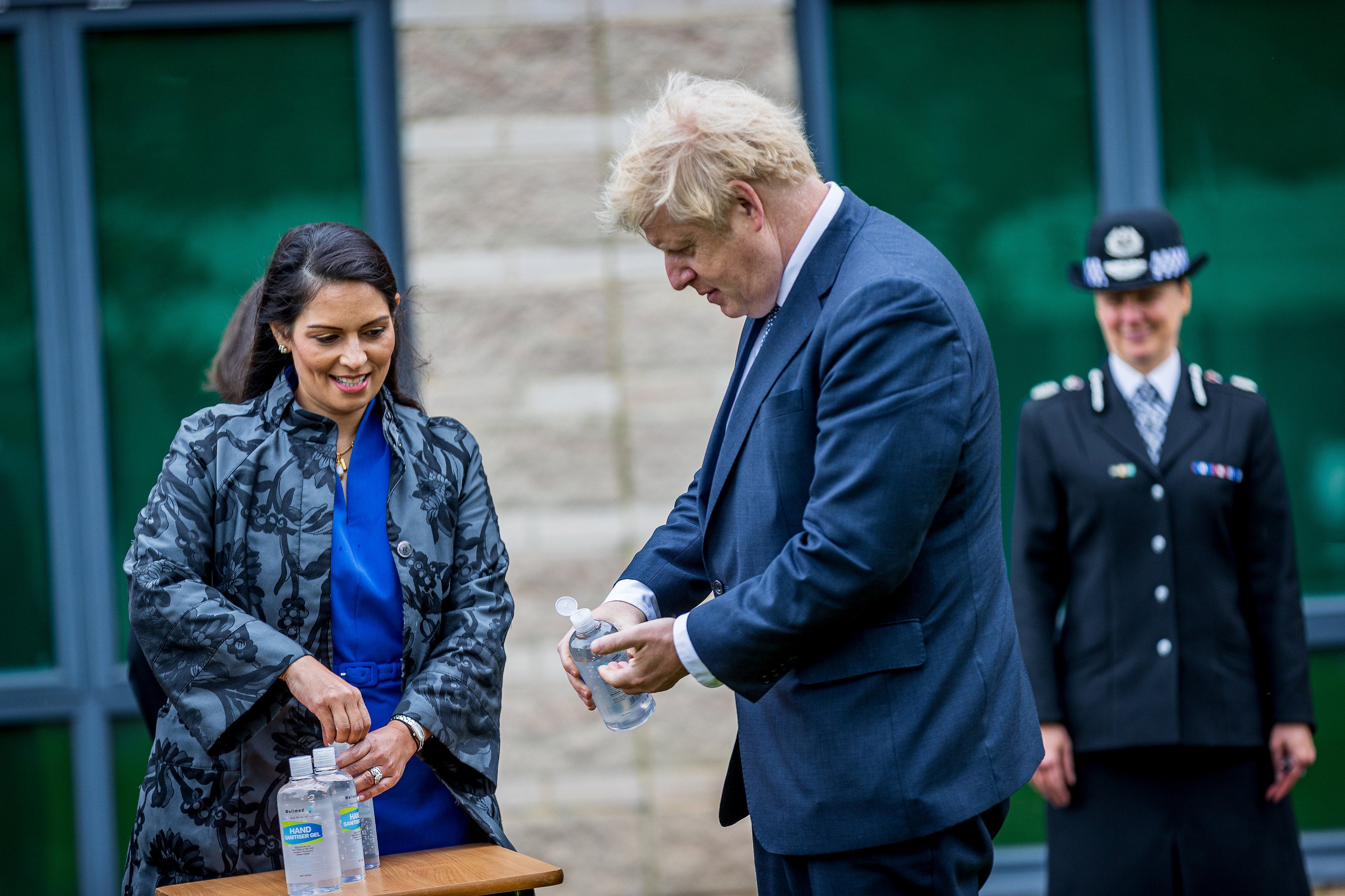 Priti Patel and Boris Johnson made a manifesto promise to ‘back our police’